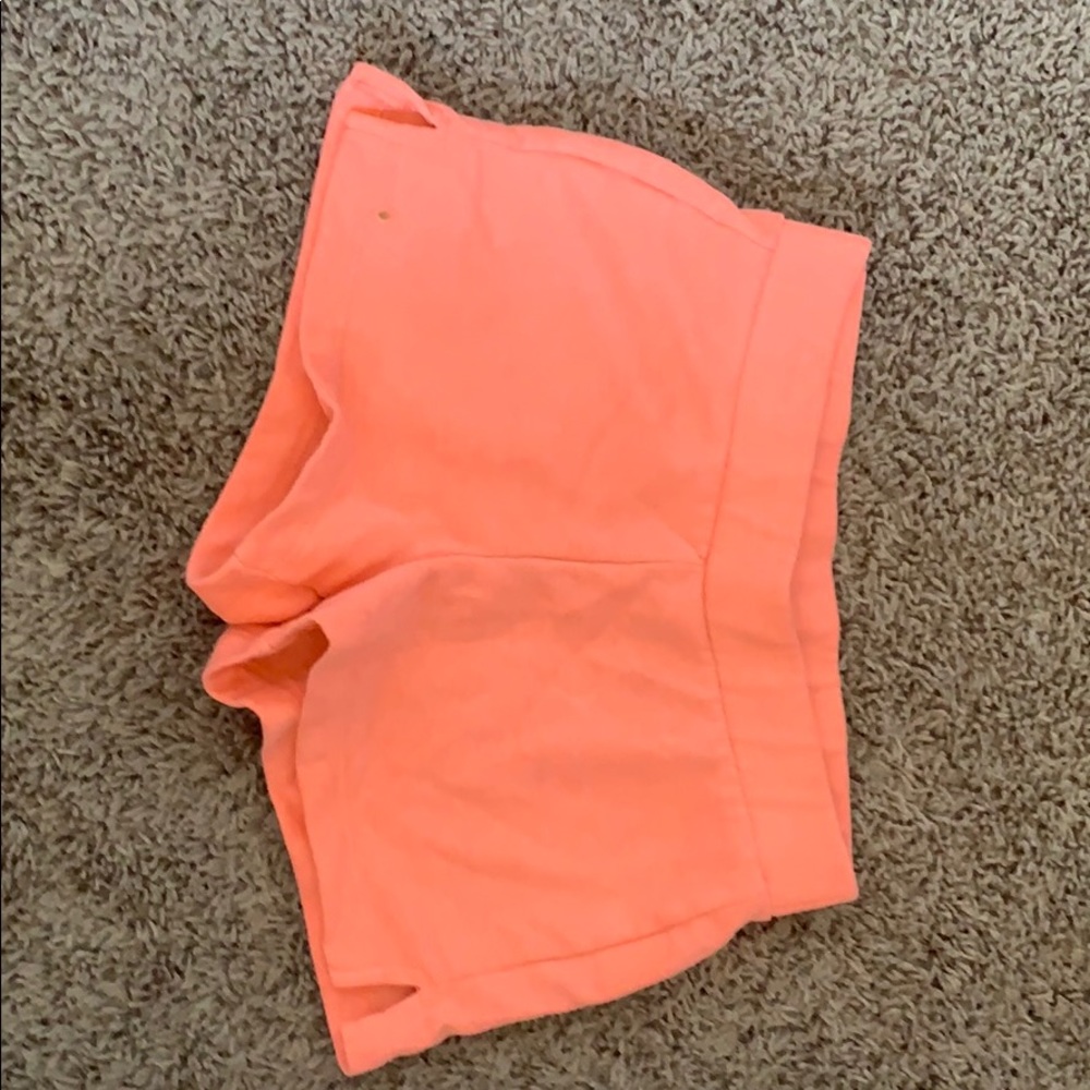 Peach colored shorts